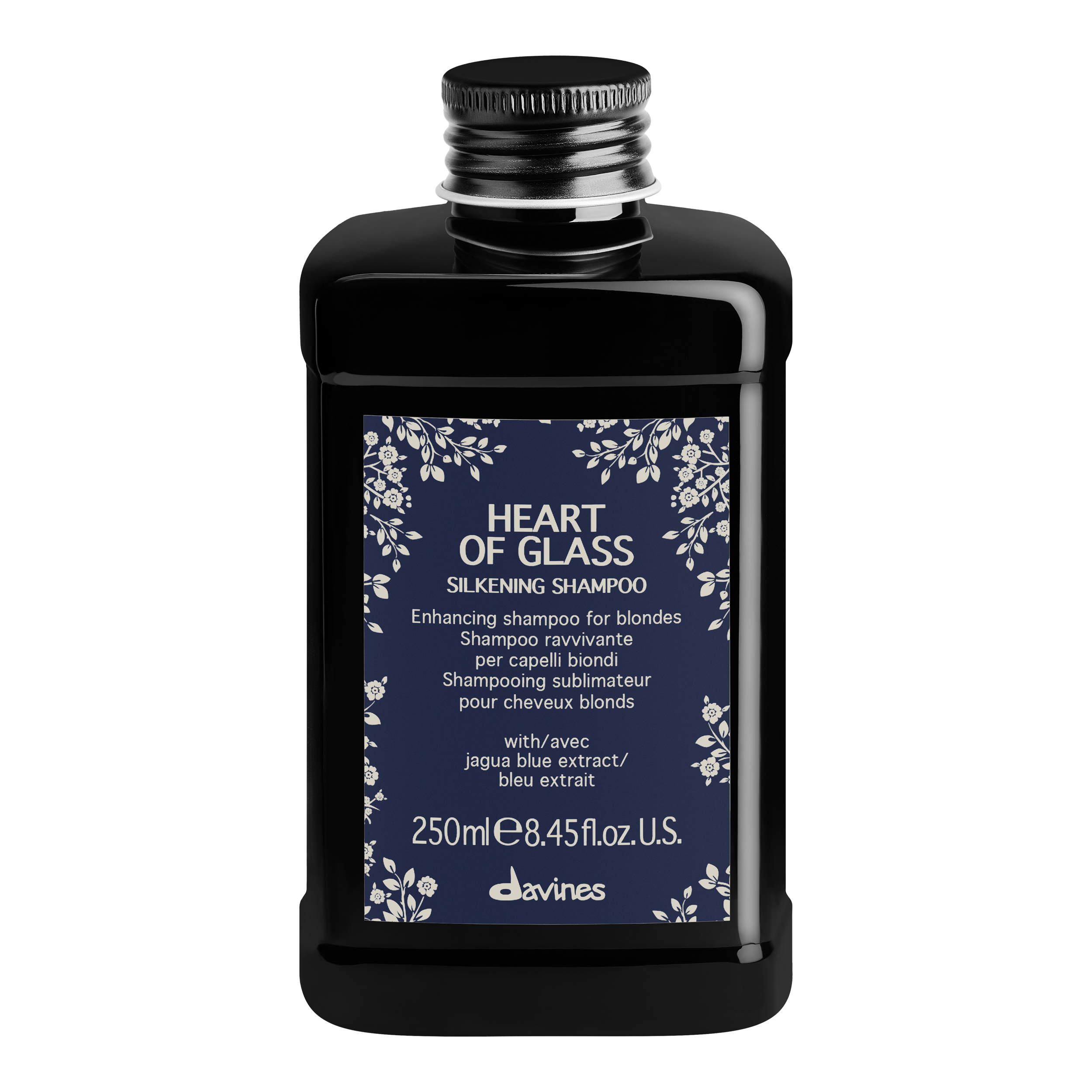 HEART OF GLASS SILKENING SHAMPOO 250 ml - Davines heart of glass silkening shampoo 250ml 1 - SILKENING SHAMPOO 250 ml