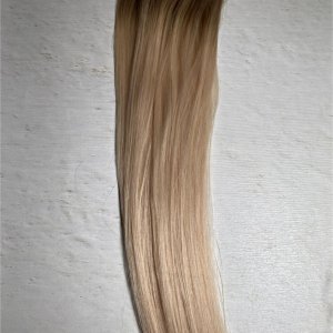 DARK ROOTH BISCUIT BLONDE - Dark rooth blonde - Ultra Thin Weft - Warm Beige Blonde